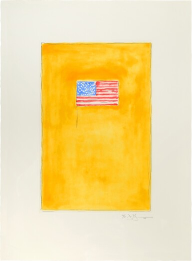 View full screen - View 1 of Lot 14. Flag on Orange.