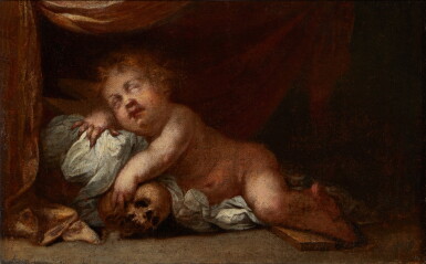 View full screen - View 1 of Lot 334. The Christ child sleeping on the cross.