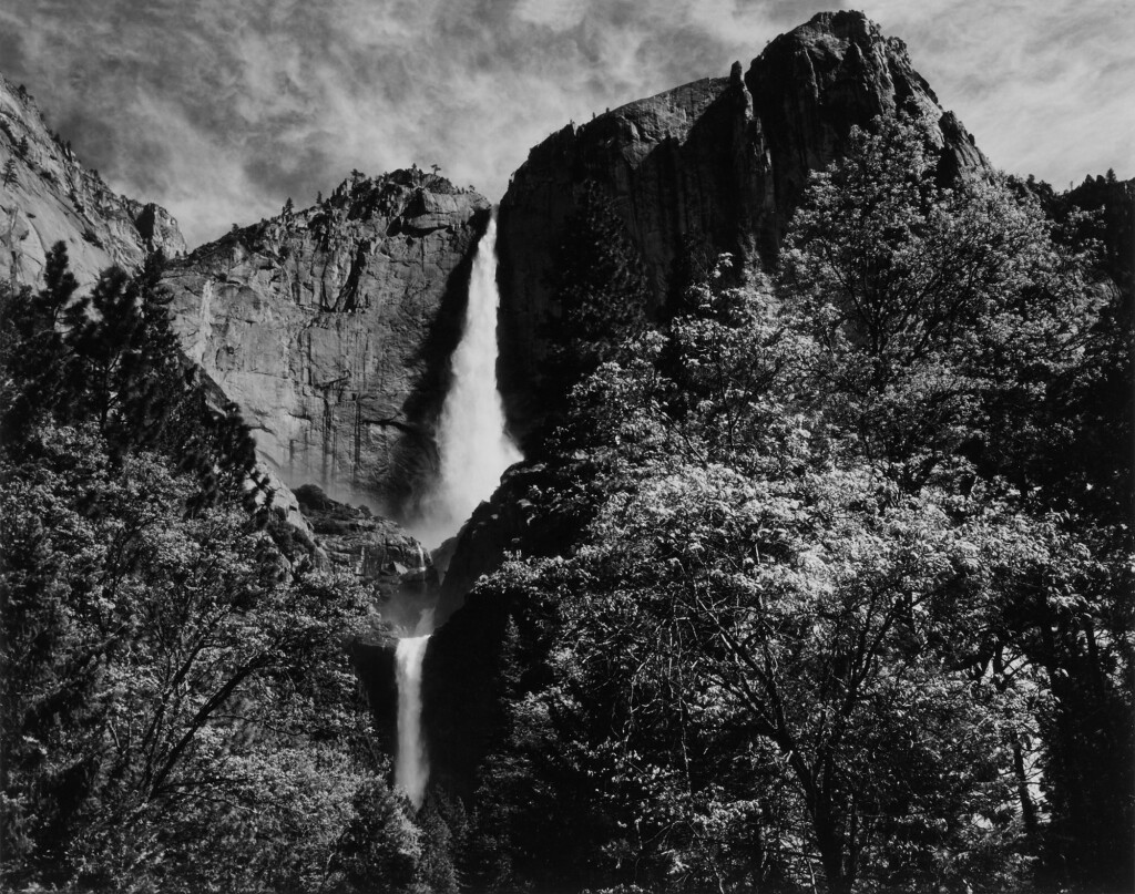 View full screen - View 1 of Lot 9. 'Yosemite Falls and Yosemite Point'.