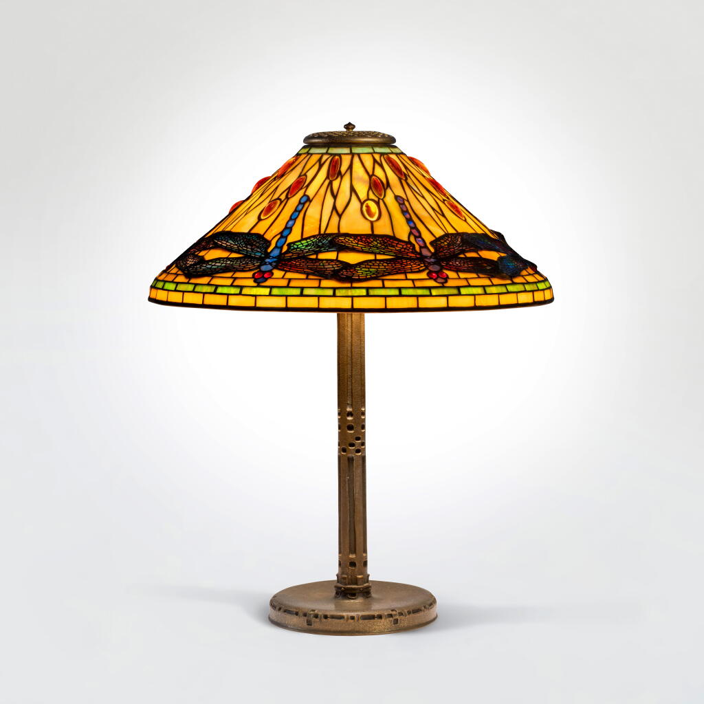 View full screen - View 1 of Lot 54. "Dragonfly" Table Lamp.