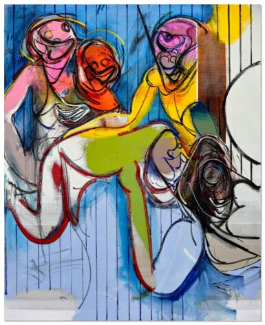 View full screen - View 1 of Lot 1504. Daniel Richter 丹尼爾 · 里希特 | Plications of Come 摺疊的狂喜.