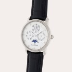 Villeret Quantième Perpétuel Phases de Lune | A limited edition white gold perpetual calendar wristwatch with moon phases and leap year indication | Circa 2024