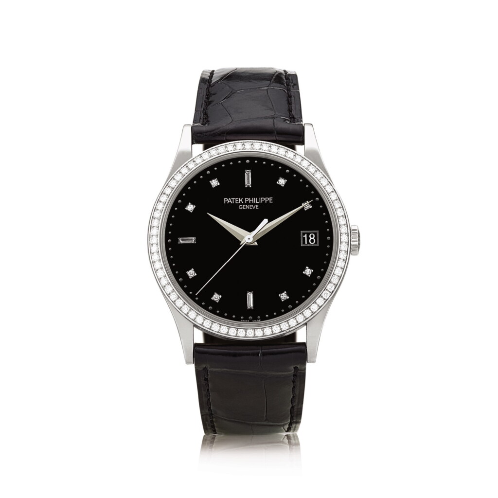 View full screen - View 1 of Lot 2112. Patek Philippe | Reference 5297, A white gold and diamond-set wristwatch with date, Circa 2014 | 百達翡麗 | 型號5297 白金鑲鑽石腕錶,備日期顯示,約2014年製 .