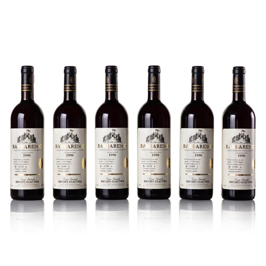 View full screen - View 1 of Lot 467. Barbaresco Gallina di Neive 1990 Bruno Giacosa (12 BT).