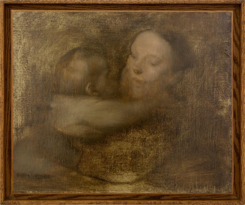 View full screen - View 1 of Lot 22. Eugène Carrière 歐仁・卡里埃 | Caresse 撫摸.