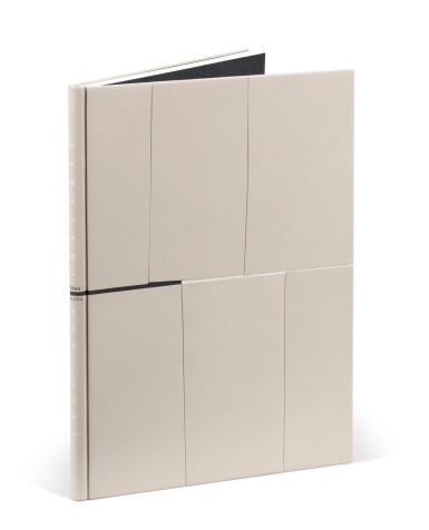 View full screen - View 1 of Lot 203. Face aux instants. 1985. Eau-forte de Chillida. Reliure de Hugo Liesen..