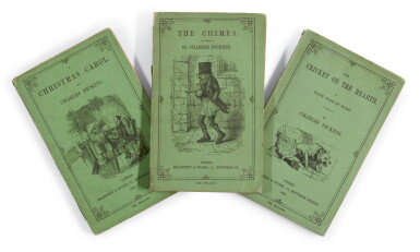 View full screen - View 1 of Lot 164. Dickens, Three Christmas Books, 1858, cheap and uniform editions.