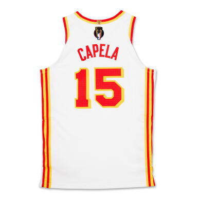 View full screen - View 1 of Lot 43. Clint Capela Atlanta Hawks 2024-2025 Emirates NBA Cup Semifinals Game Worn Association Edition Jersey.