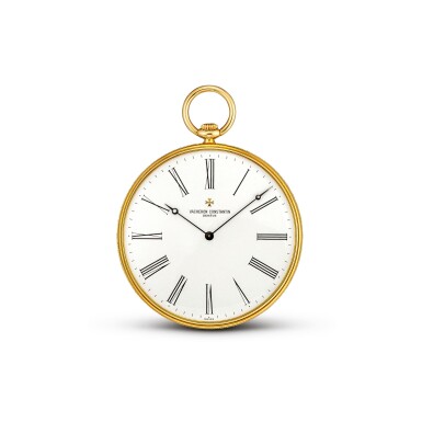 View full screen - View 1 of Lot 8072. VACHERON CONSTANTIN | REFERENCE 59001 | A YELLOW GOLD OPEN FACE WATCH, CIRCA 1990 | 江詩丹頓 | 型號59001 黃金懷錶,約1990年製.