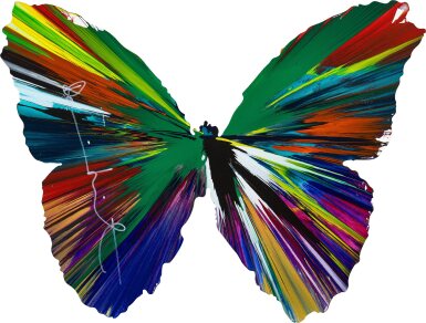 View full screen - View 1 of Lot 3055. Untitled (Butterfly Spin Painting) | 無題(蝴蝶旋轉畫).