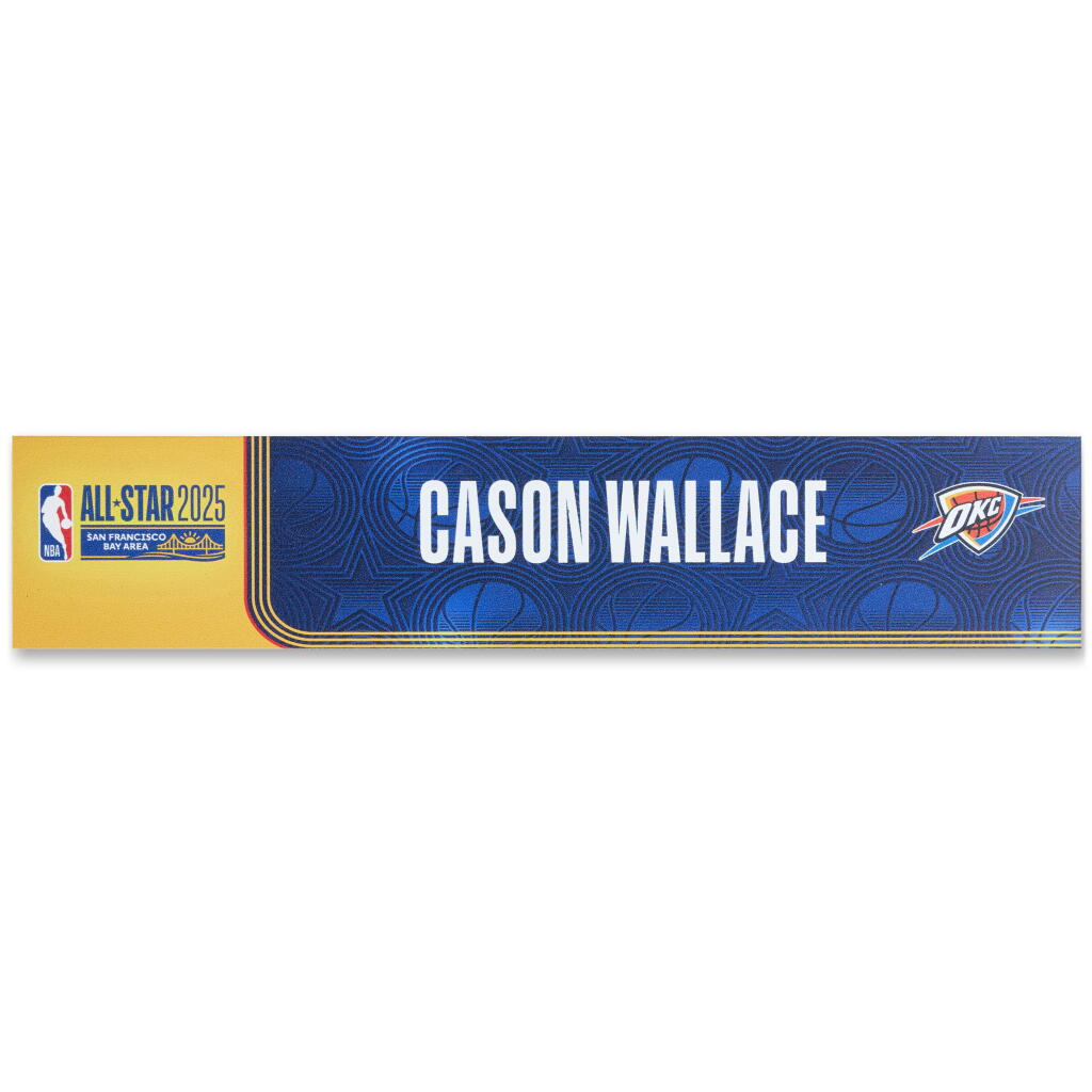View full screen - View 1 of Lot 93. Cason Wallace ‘NBA All-Star Weekend’ Locker Room Nameplate.