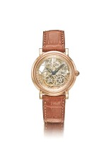 PARMEGIANI FLEURIER | A PINK GOLD SKELETONIZED AUTOMATIC CENTER SECONDS WRISTWATCH CIRCA 2000