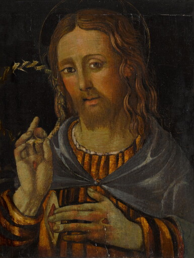 View full screen - View 1 of Lot 5. ITALIAN SCHOOL, 16TH CENTURY | CHRIST DISPLAYING HIS WOUNDS.