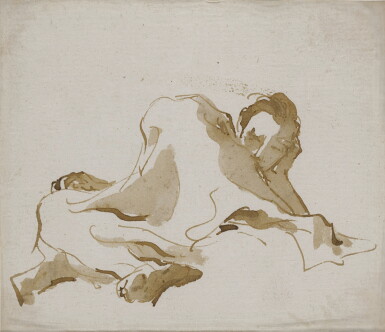 全萤幕检视 - 查看212A reclining figure, seen from below的1