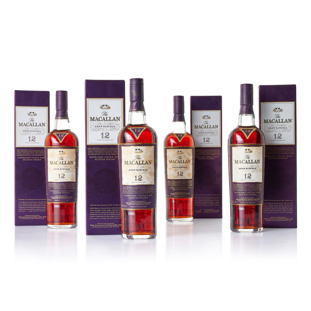 View full screen - View 1 of Lot 8120. The Macallan 12 Year Old Gran Reserva 45.6 abv NV (4 BT70).