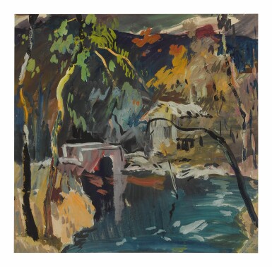 View full screen - View 1 of Lot 1828. SAYED HAIDER RAZA | UNTITLED .