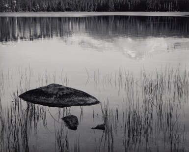 View full screen - View 1 of Lot 94. ‘Rocks and Grass, Moraine Lake, Sequoia National Park, California’.