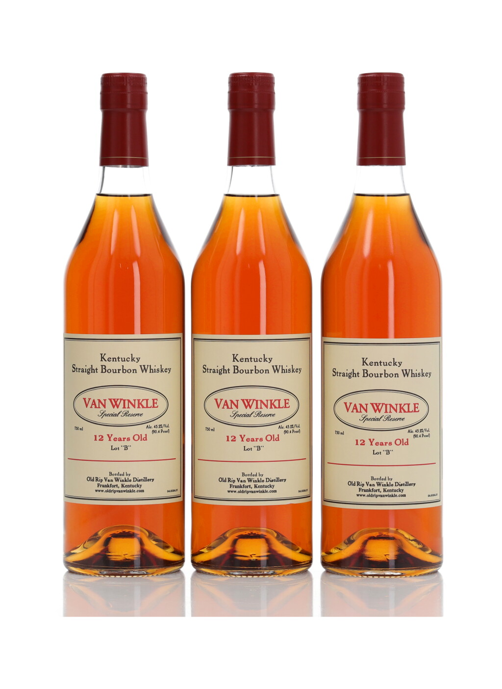 View full screen - View 1 of Lot 15. Van Winkle 12 Year Old Special Reserve Lot "B" 90.4 Proof NV (3 BT75).