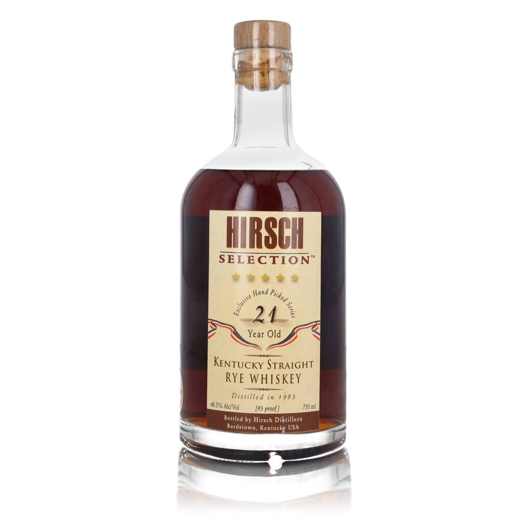 View full screen - View 1 of Lot 197. Hirsch Selection Rye 21 Year Old 46.5 abv 1983 (1 Bottle 75cl).