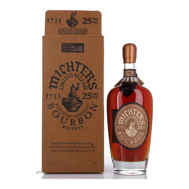 View full screen - View 1 of Lot 315. Michter's Small Batch Bourbon 25 Year Old 116.2 Proof NV (1 BT 75cl).