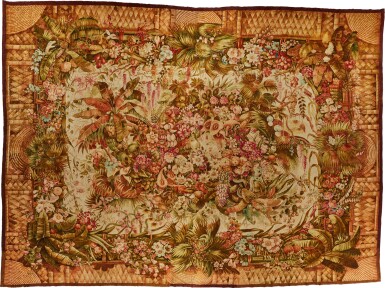 View full screen - View 1 of Lot 86. A pile Aubusson "La forêt noire" carpet, designed by Jean-Baptiste-Amédée Couder, 1844.