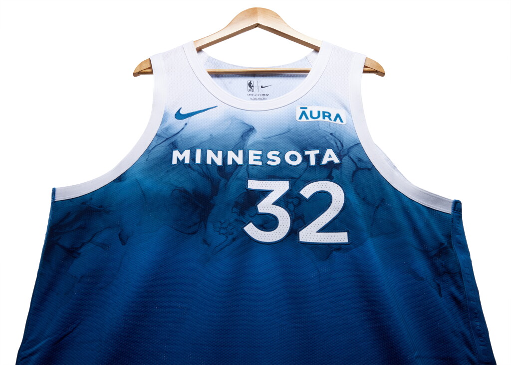 View full screen - View 1 of Lot 32. Karl-Anthony Towns Game Worn ‘3-Point Contest’ City Edition Complete Uniform.