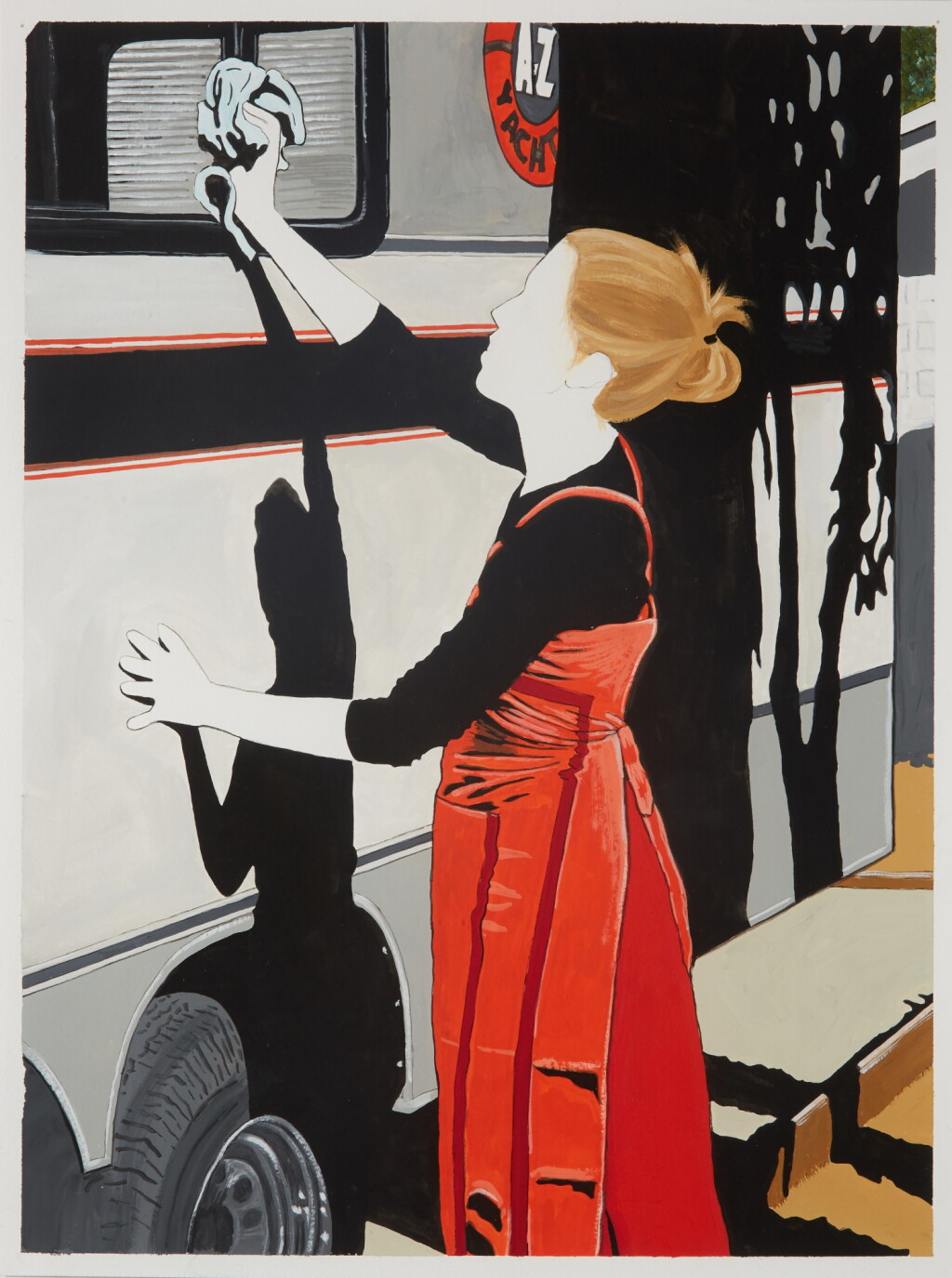 View full screen - View 1 of Lot 45. ANDREA ZITTEL | ME IN PERSONAL PANEL CLEANING A TO Z YARD YACHT.