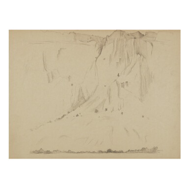 View full screen - View 1 of Lot 71. GEORGIA O'KEEFFE | UNTITLED (GHOST RANCH CLIFF).