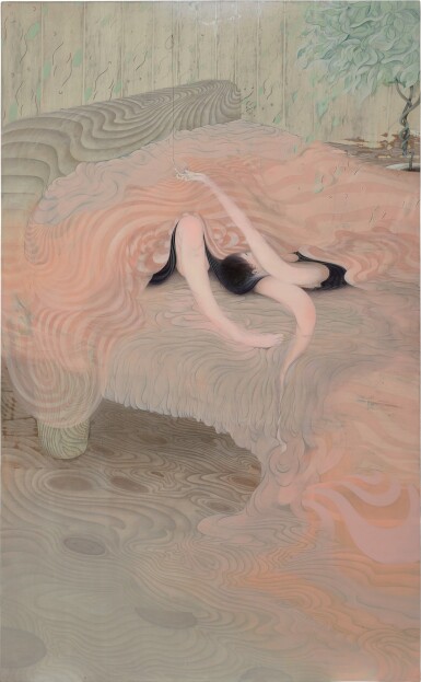 View full screen - View 1 of Lot 23. With Benjamina and Wall | 與垂葉榕和牆.