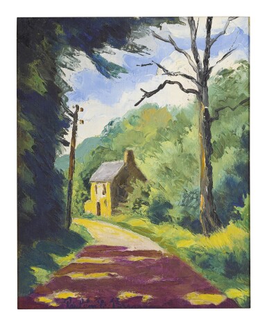 View full screen - View 1 of Lot 49. PAUL-ÉMILE PISSARRO | CHEMIN DU PONT DE LA MOUSSE.