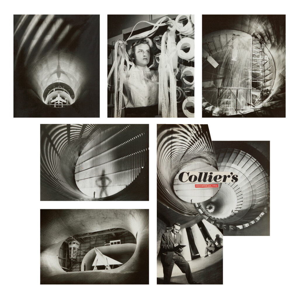 View full screen - View 1 of Lot 16. ALBUM OF VINTAGE PHOTOGRAPHS OF LANGLEY WIND TUNNEL TAKEN BY NASA SENIOR PHOTOGRAPHER BILL TAUB.