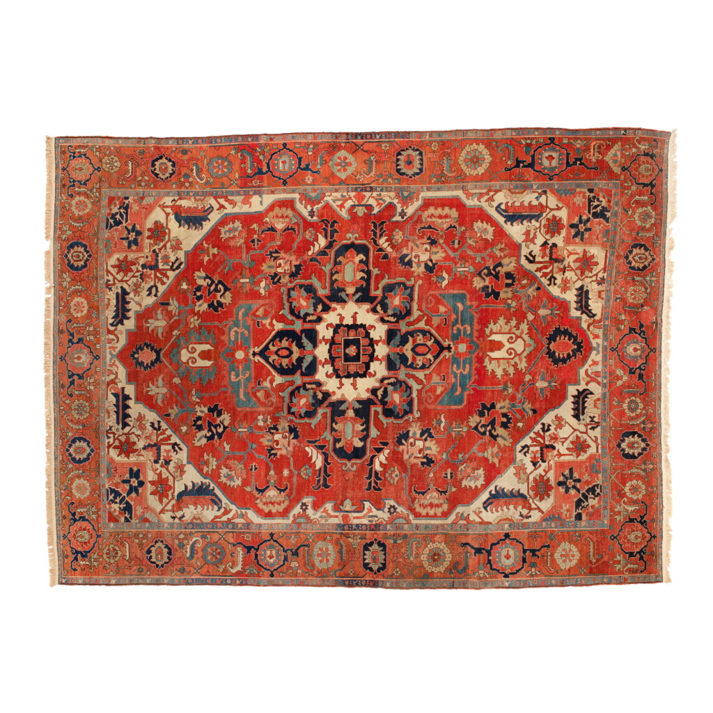 View full screen - View 1 of Lot 583. A HERIZ CARPET, NORTHWEST PERSIA, EARLY 20TH CENTURY.
