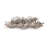 A five-compartment Italian silver dish, Gianmaria Buccellati, Milan late 20th century