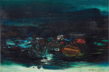 View full screen - View 1 of Lot 928. Chu Teh-Chun 朱德群 | No. 207 207號構圖.
