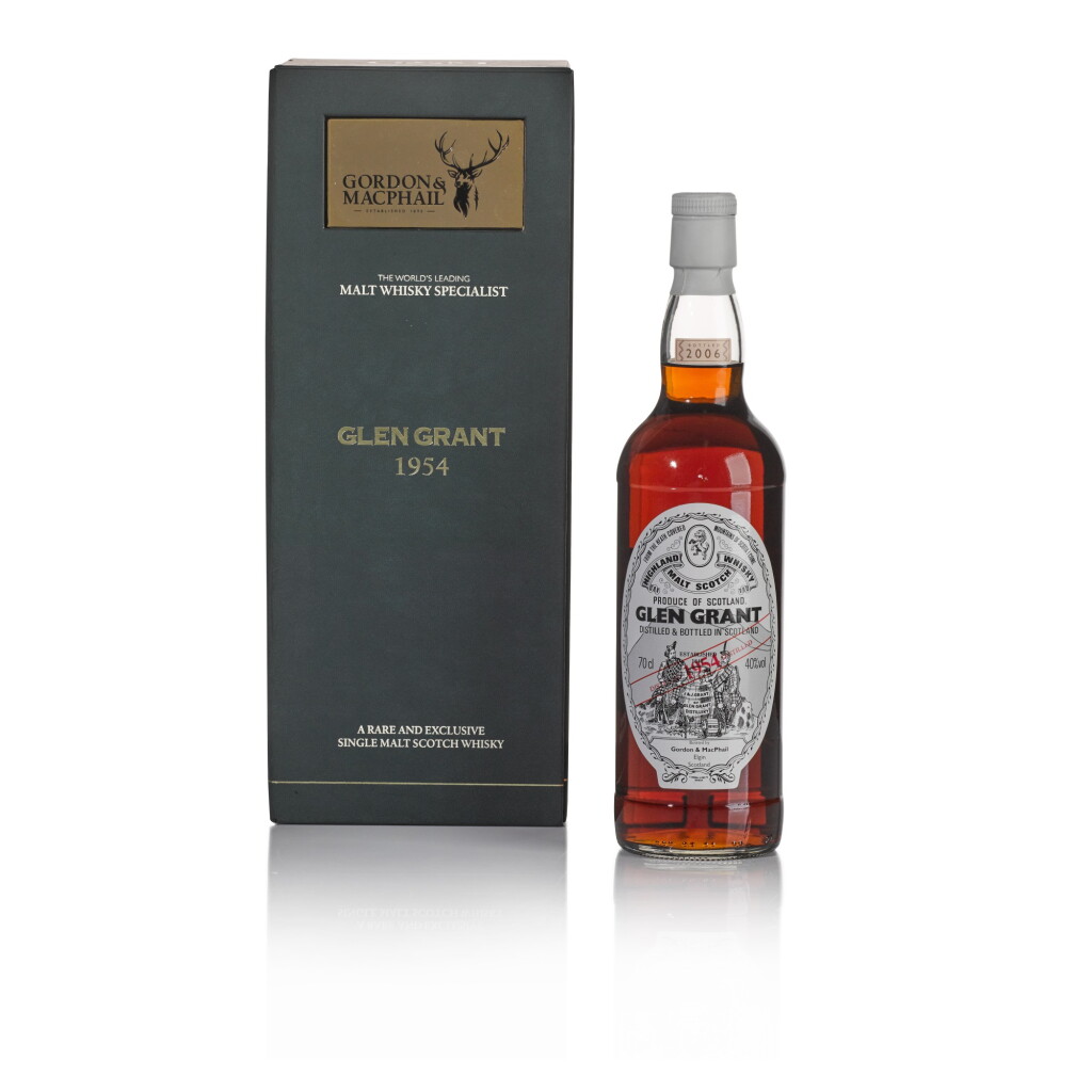 View full screen - View 1 of Lot 289. Glen Grant Gordon & MacPhail 40.0 abv 1954 (1 BT70).