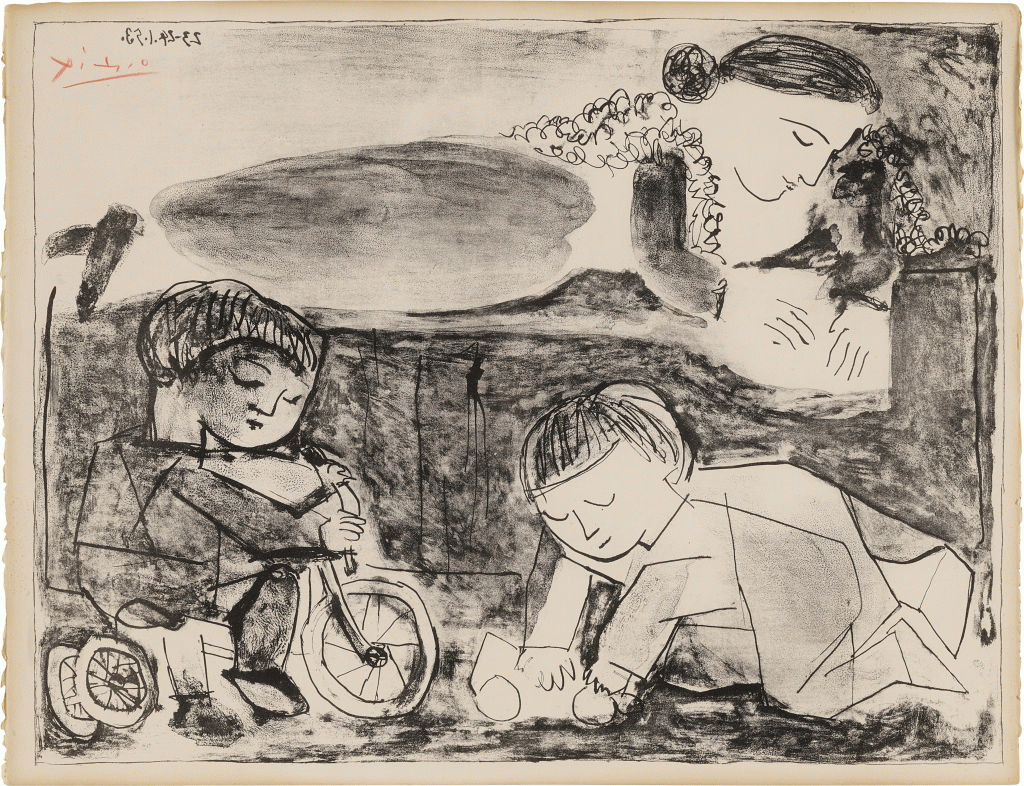 View full screen - View 1 of Lot 20. Les Jeux et la lecture (Bloch 741; Mourlot 240).