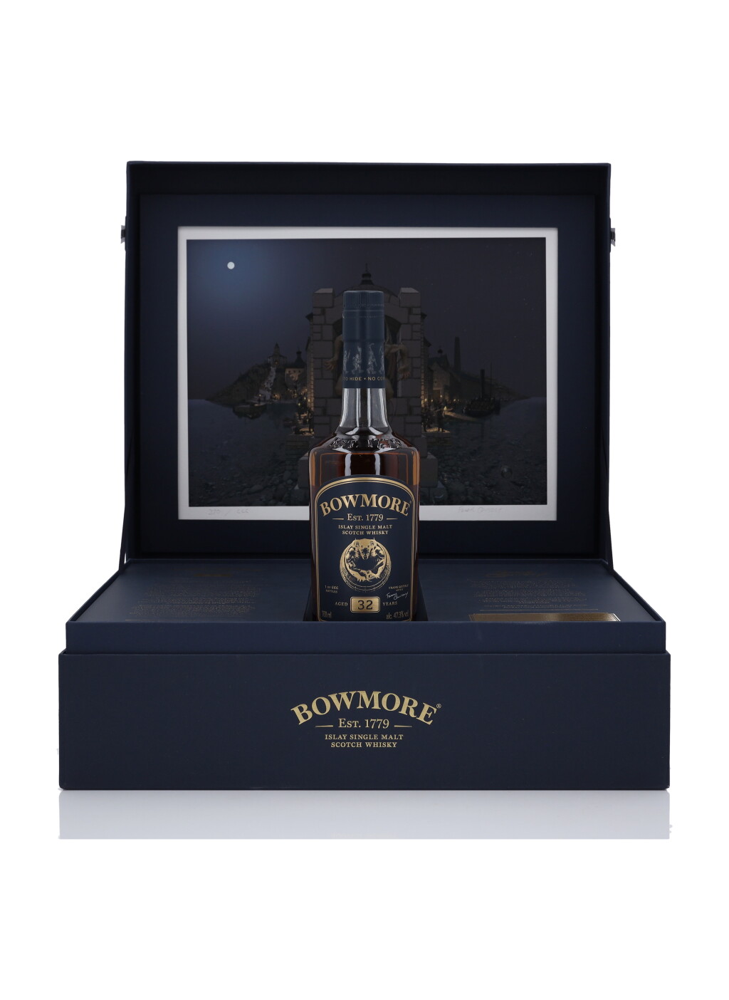 View full screen - View 1 of Lot 127. Bowmore No Corners To Hide 32 Year Old 47.3 abv NV (1 Bottle 70cl).