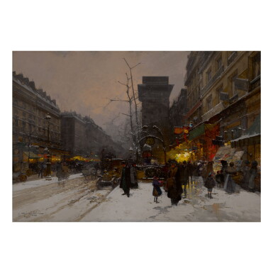 View full screen - View 1 of Lot 109. EUGÈNE GALIEN-LALOUE | LE BOULEVARD SAINT-DENIS ET LA PORTE SAINT-DENIS .