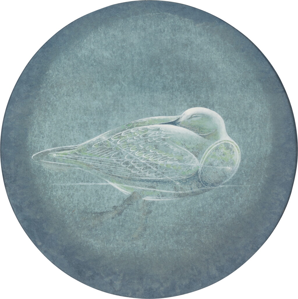 View full screen - View 1 of Lot 2185. Moon Duck Floating on a Sea of Light.