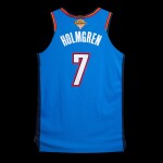 Chet Holmgren Oklahoma City Thunder 2025-2026 NBA Tip-Off Game Worn Icon Edition Jersey | Ring Night | 2024-25 Championship Patch