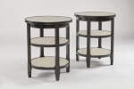 Pair of Three-Tiered Side Tables