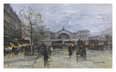 View full screen - View 1 of Lot 1102. EUGÈNE GALIEN-LALOUE | LA GARE DE L'EST.