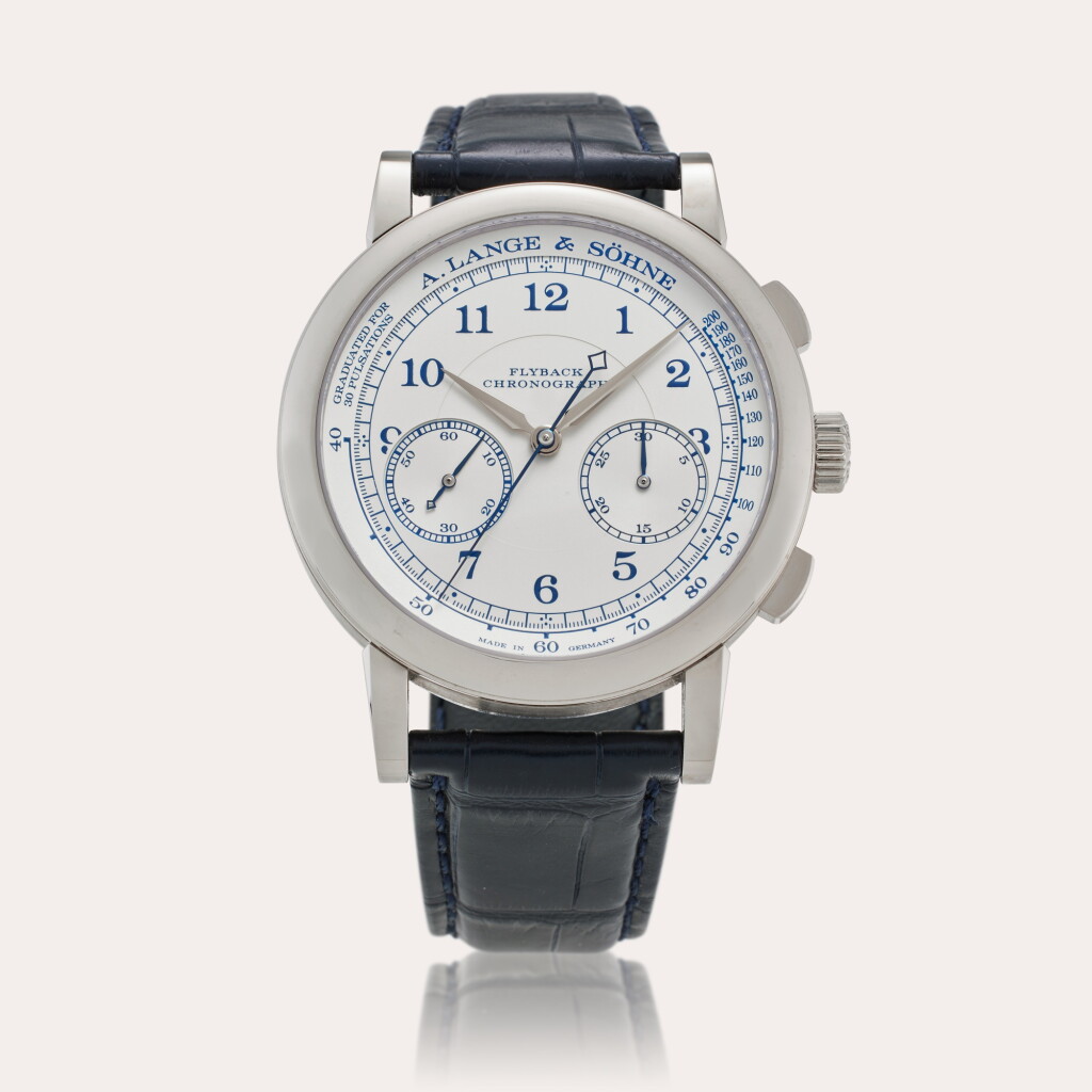 View full screen - View 1 of Lot 120. Reference 414.026 1815 Chronograph 'Boutique Edition' | A white gold flyback chronograph wristwatch, Circa 2018.