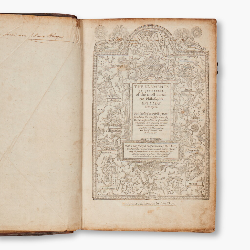 View full screen - View 1 of Lot 20. Euclid | The Elements of Geometrie, London, 1570, the first complete edition in English.