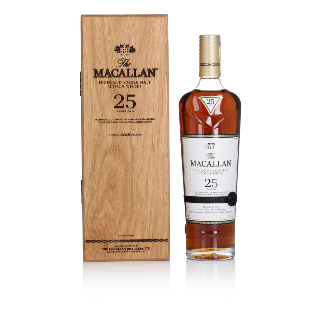 View full screen - View 1 of Lot 1042. The Macallan 25 Year Old Sherry Oak 43.0 abv NV (1 bt 75cl).