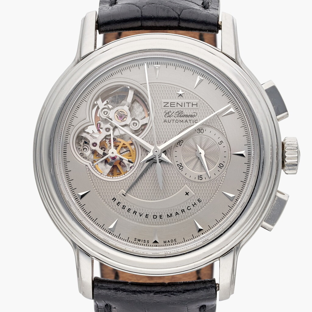 View full screen - View 1 of Lot 650. Reference 03.0240.4021 Chronomaster El Primero | A stainless steel automatic chronograph with power reserve indication, Circa 2010 .