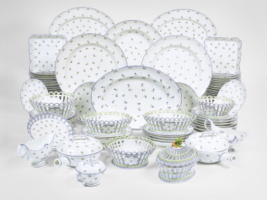 View full screen - View 1 of Lot 397. An Niderviller Porcelain Extensive Part-Dinner Service, circa 1780 .