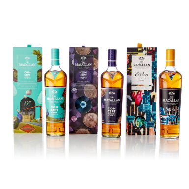 View full screen - View 1 of Lot 1109. The Macallan Concept No.1 - 3 40.0 abv NV (3 BT70).
