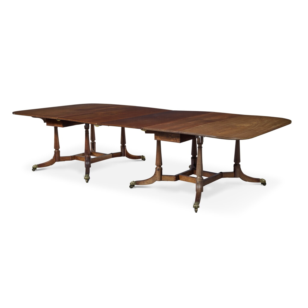 View full screen - View 1 of Lot 209. A Rare Classical Two-Part Dining Table, Attributed to John Seymour (1738–1818) and/or Thomas Seymour (1771–1848), Boston, Massachusetts, Circa 1815.