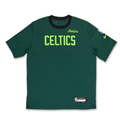 View full screen - View 1 of Lot 170. Neemias Queta Boston Celtics 2024-2025 Game Worn City Edition Warmup Top .